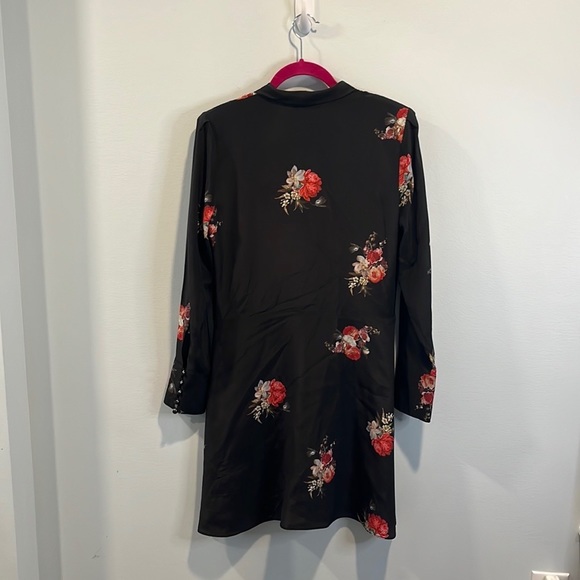 The Kooples floral tie neck dress 3/L - Picture 4 of 4